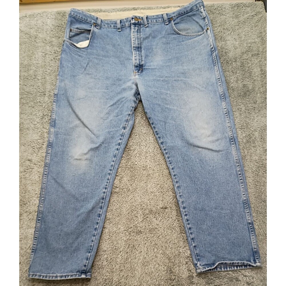 Wrangler Rugged Wear Blue Jeans Mens 46x30 Denim Farm Cowboy Classic Big & Tall